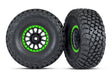 TRA8474-GRN 8474-GRN BFGoodrich Pre-Glued Tires on Method Race Wheels, Green (2)
