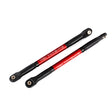 TRA8619R 8619R Push Rods, Aluminum, Heavy Duty, Red