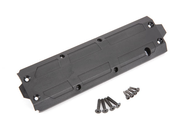 TRA8945R 8945R Center Skid Plate w/ 4x20 CCS (4) and 3x10 CS (4)