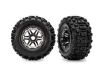 TRA8972-BLKCR 8972-BLKCR Maxx 2.8" Sledgehammer Pre-Glued Tires, Black Chrome (2)