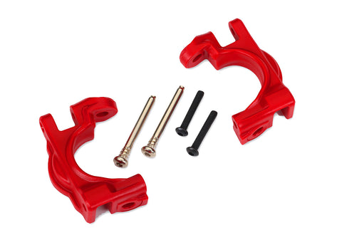 Traxxas 9032R Left and Right Caster Blocks, Red