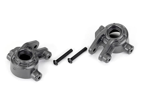 Traxxas 9037-GRAY L&R Extreme Heavy Duy Steering Blocks, Gray