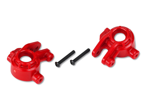 Traxxas 9037R Left and Right Steering Blocks, Red