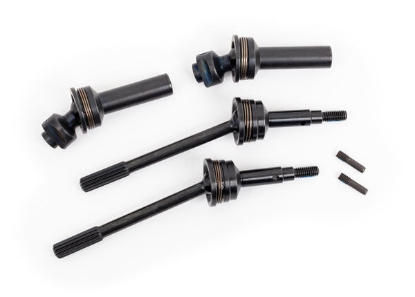 TRA9052R 9052R Rear Steel-Spline Driveshafts w/ 6mm Stub Axles