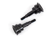 TRA9054 9054 Front Steel Stub Axle, 6mm