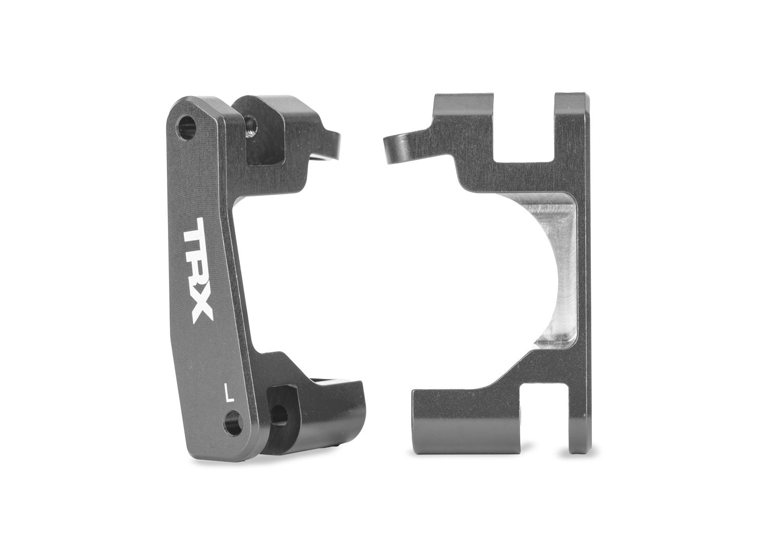 TRA9063-GRAY 9063-GRAY Aluminum Caster Blocks, Left & Right, Gray