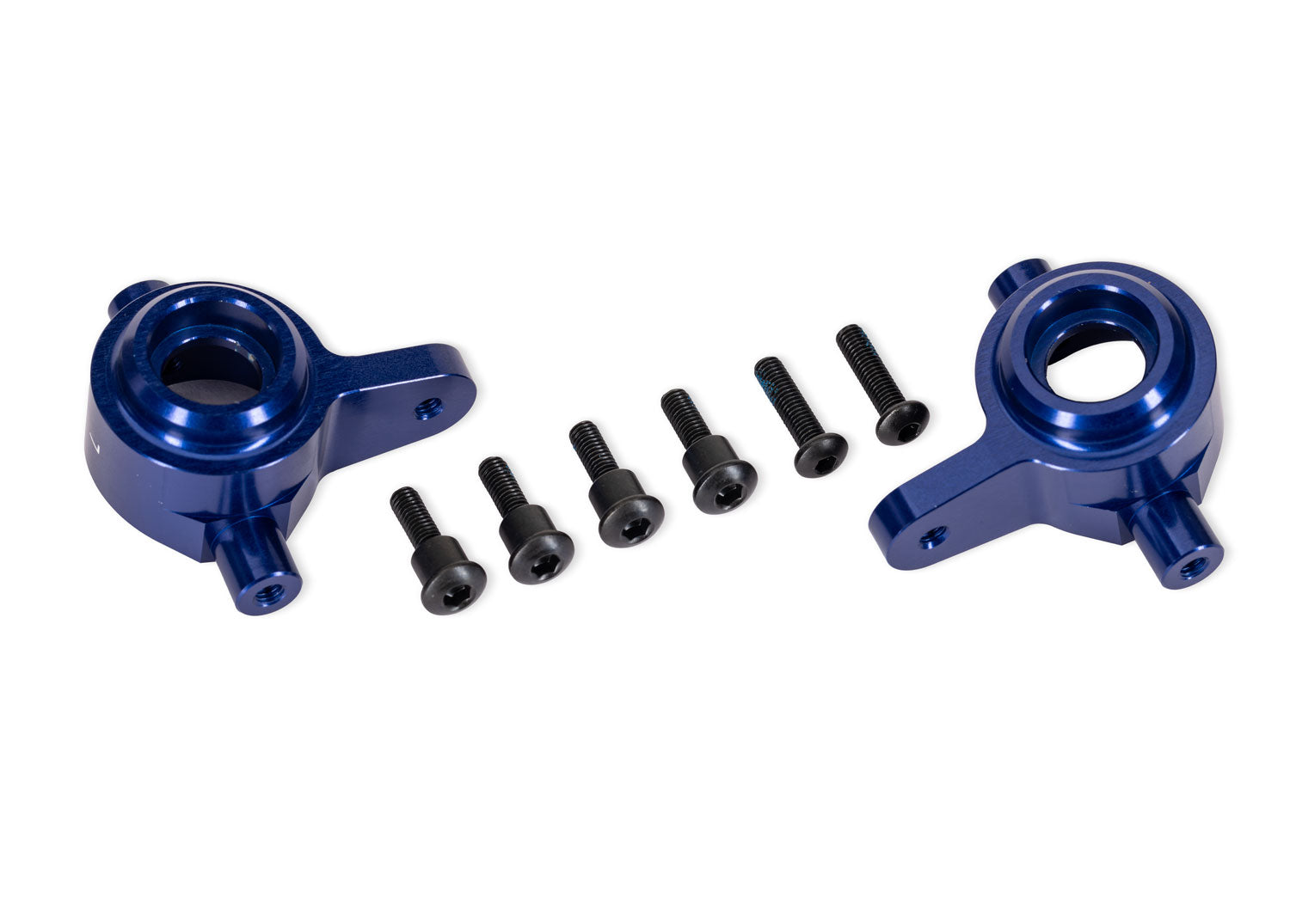TRA9064-BLUE 9064-BLUE Aluminum Steering Blocks, Left & Right, Blue