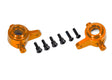TRA9064-ORNG 9064-ORNG Aluminum Steering Blocks, Left & Right, Orange