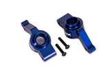 TRA9065-BLUE 9065-BLUE Aluminum Stub Axle Carriers, Left & Right, Blue