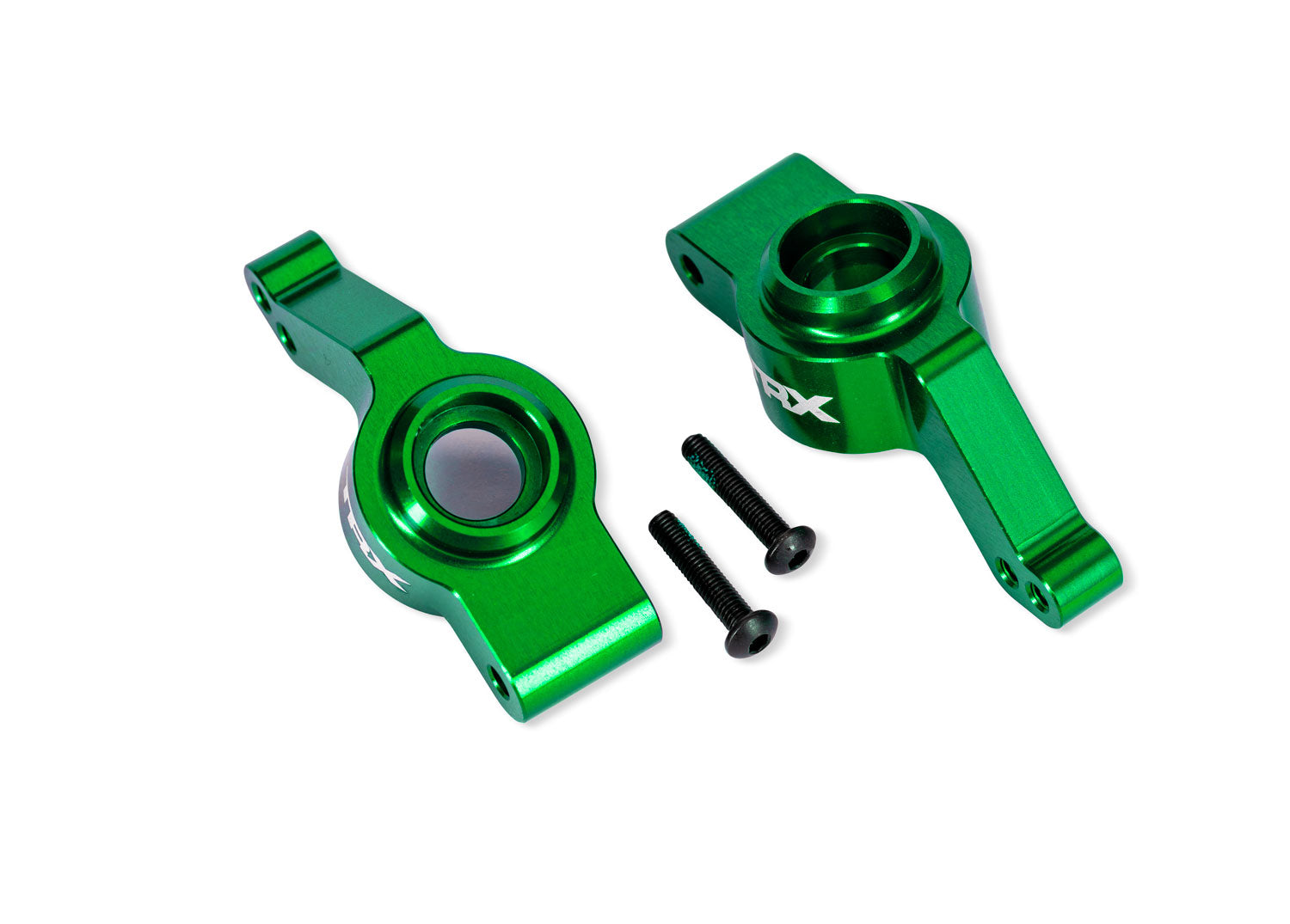 TRA9065-GRN 9065-GRN Aluminum Stub Axle Carriers, Left & Right, Green