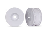 TRA9070-WHT 9070-WHT Dished Wheels, 3in, White (2)