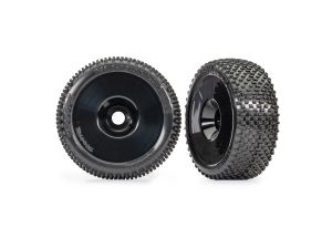 TRA9074-BLK 9074-BLK Jato 4X4 Response Pro Low-Profile Pre-Glued Tires, Black (2)