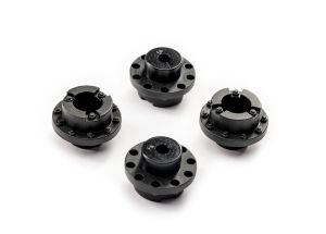 TRA9075 9075 Bigfoot 4X4 Brushless Wheel Center Caps, Black (4)