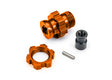 TRA9087-ORNG 9087-ORNG 17mm Splined Wheel Hub/Nut, Orange