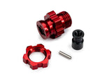 TRA9087-RED 9087-RED 17mm Splined Wheel Hub/Nut, Red