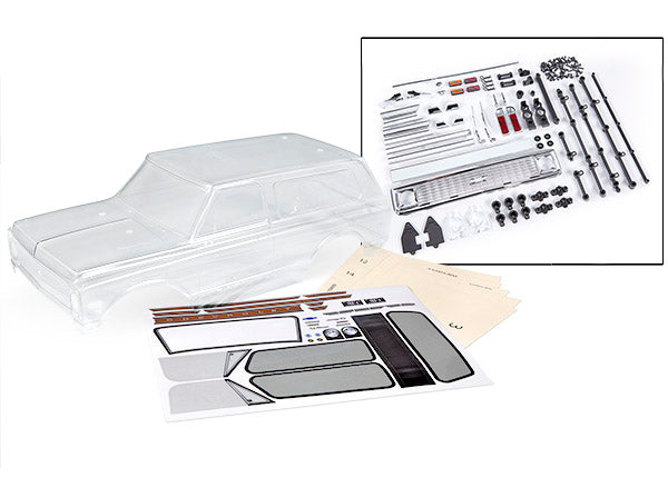 TRA9111 9111 1972 Chevy Blazer Body for TRX-4, Clear