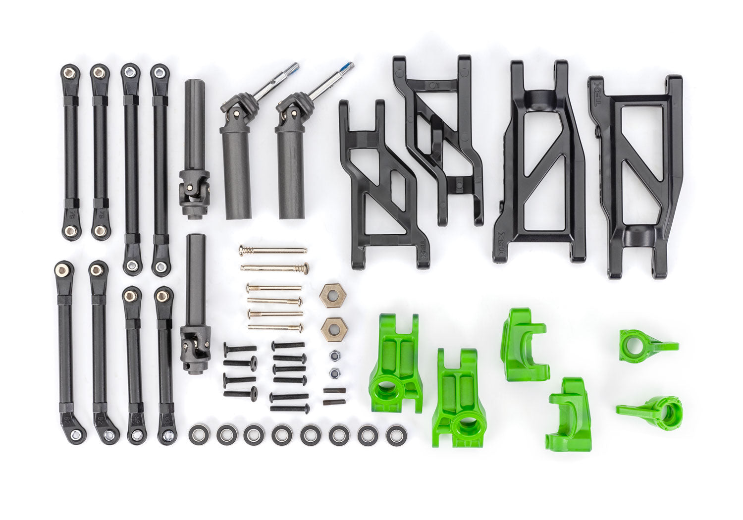 TRA9180-GRN 9180-GRN Outer Driveline & Suspension Upgrade Kit, Green