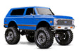 TRA92086-4-BLUE 92086-4 TRX-4 1972 Chevy K5 Blazer 1/10 4X4 Crawler RTR, Blue