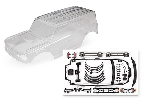 Traxxas 9211 2021 Ford Bronco Body, Complete, Clear/Unpainted