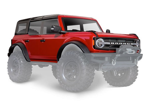 Traxxas 9211R 2021 Ford Bronco Body, Complete, Rapid Red