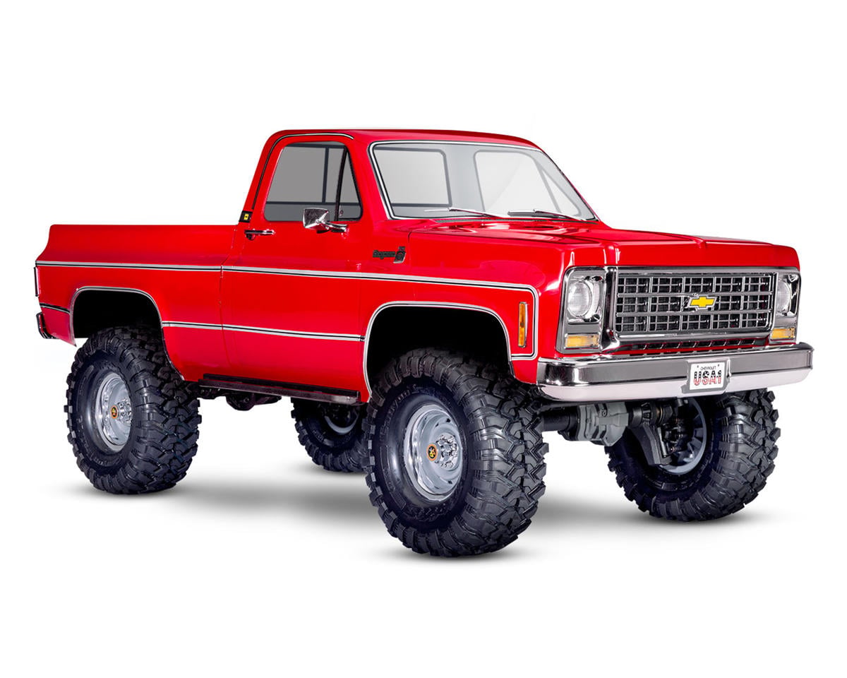 TRA92154-4-RED 92154-4-RED TRX-4 Chevrolet K10 RTR Trail Crawler, Red