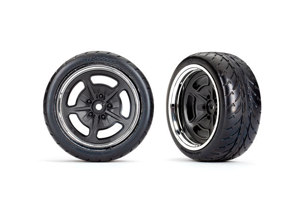 TRA9373 9373 Factory Five Hot Rod 2.1" Response Tires, Rear, Black/Chrome (2)