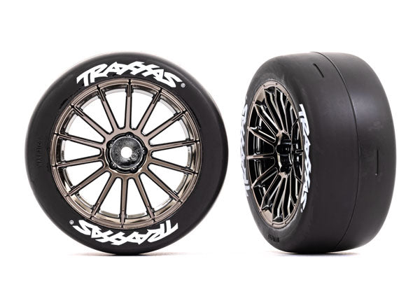 TRA9374R 9374R 2.0" Tires & Wheels, Black Chrome