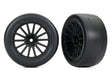 TRA9375 9375 Supra GT4 2" Response Slick Pre-Glued Tires, Rear, Black (2)