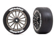 TRA9375R 9375R 2.0" Tires & Wheels, Black Chrome