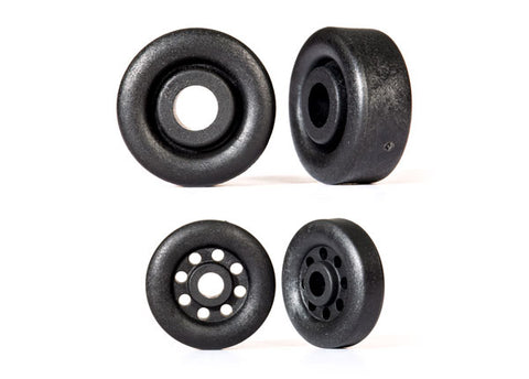 Traxxas 9461 Wheelie Bar Wheels, 26mm (2), 18mm (2), Black