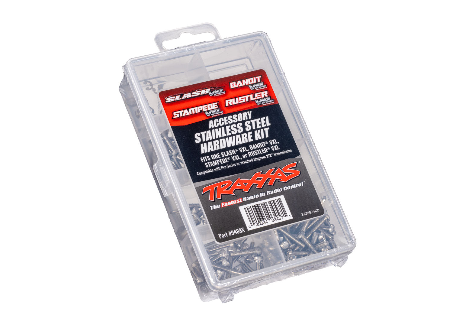 TRA9488X 9488X Stainless Hardware Kit for VXL 2WD Slash/Bandit/Rustler/Stampede