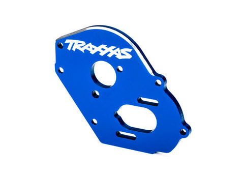 Traxxas 9490X Plate, motor, blue (4mm thick) (aluminum)