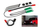TRA9496 9496 Drag Slash LED Front Headlight Set for Chevy C-10 Body, White