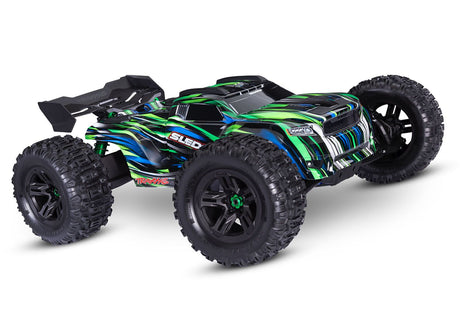 TRA95096-4-GRN 95096-4-GRN Sledge 1/8 4X4 Monster Truck RTR, w/ Belted Tires, Green