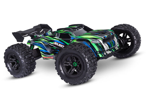 Traxxas 95096-4-GRN Sledge 1/8 4WD Monster Truck w/ Belted Tires, Green