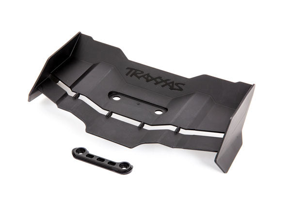 TRA9517 9517 Rear Wing w/ Washer & 4x12mm Screws (2), Black