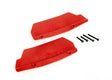 TRA9519R 9519R Rear Mud Guards (L&R), Red