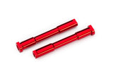 TRA9525-RED 9525-RED Aluminum Bellcrank Steering Posts, Red
