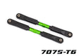 TRA9547G 9547G Front Aluminum Camber Links, Green
