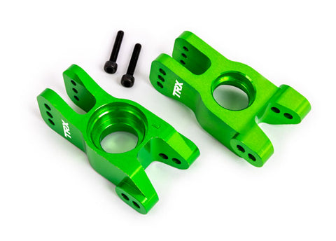 Traxxas 9552G Left & Right Aluminum Stub Axle Carriers, Green