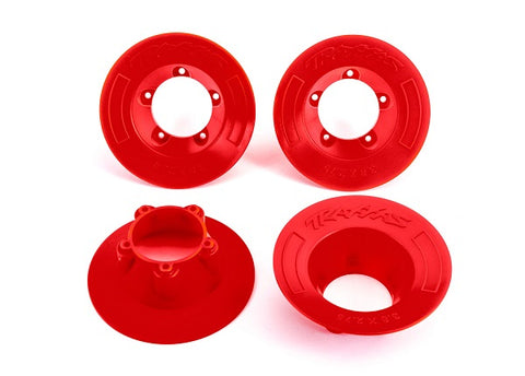Traxxas 9569R Wheel Covers, Red