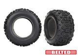 TRA9571 9571 Sledgehammer Belted 3.8" Tires & Inserts (2)