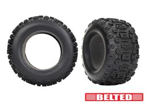 TRA9571 9571 Sledgehammer Belted 3.8" Tires & Inserts (2)
