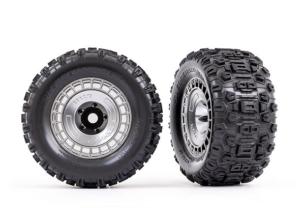 TRA9572X 9572X 3.8" Tires & Wheels, Satin Chrome