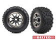 TRA9573A 9573A Sledgehammer Belted Sledge Pre-Glued Tires, Black Chrome (2)