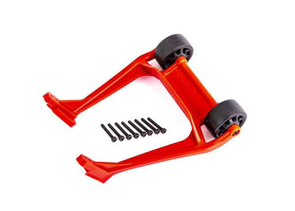 TRA9576R 9576R Wheelie Bar w/ 3x20mm CS (8), Red