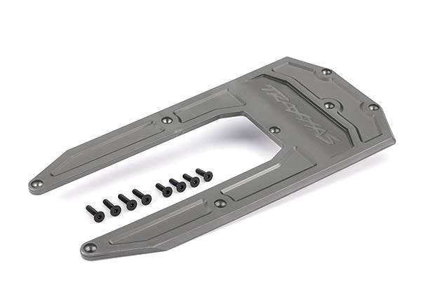 TRA9623P 9623P Aluminum Chassis Skidplate, Gray