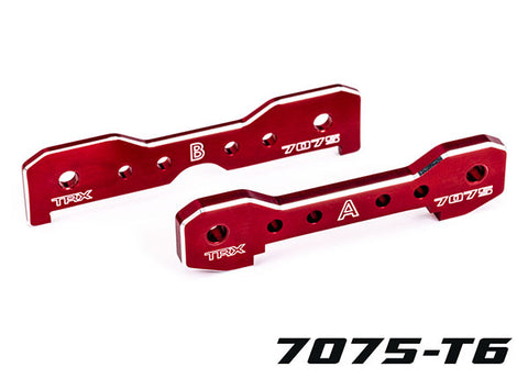 Traxxas 9629R Aluminum Front Tie Bars, Red