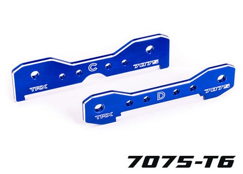 Traxxas 9630 Aluminum Rear Tie Bars, Blue