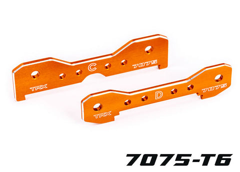 Traxxas 9630T Aluminum Rear Tie Bars, Orange